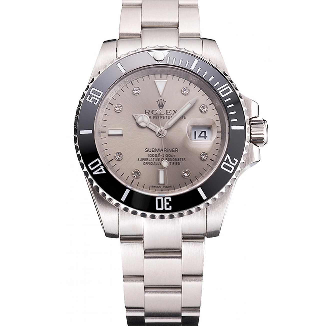 Good copy rolex watches Bezel Dial Markings And Case Stainless Rolex Bracelet Submariner Swiss Silver Steel Diamond Black 0515